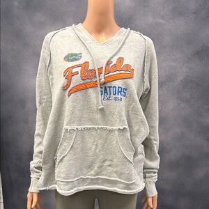Blue 84 Florida Gators Light Gray Hoodie